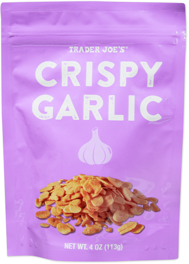Trader Joe's Crispy Garlic packaged pantry item