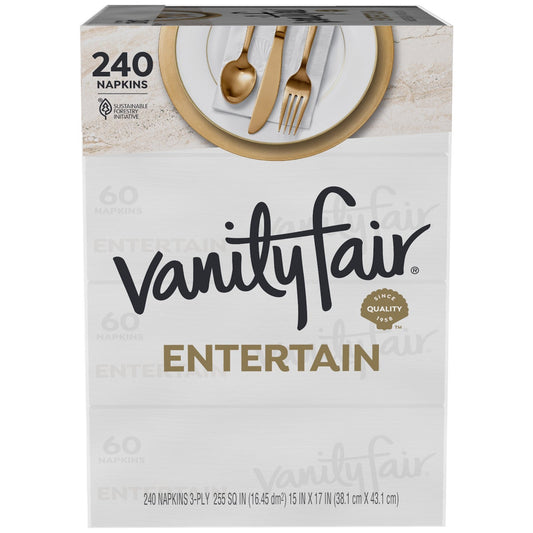 Vanity Fair Entertain napkins 60-count pack
