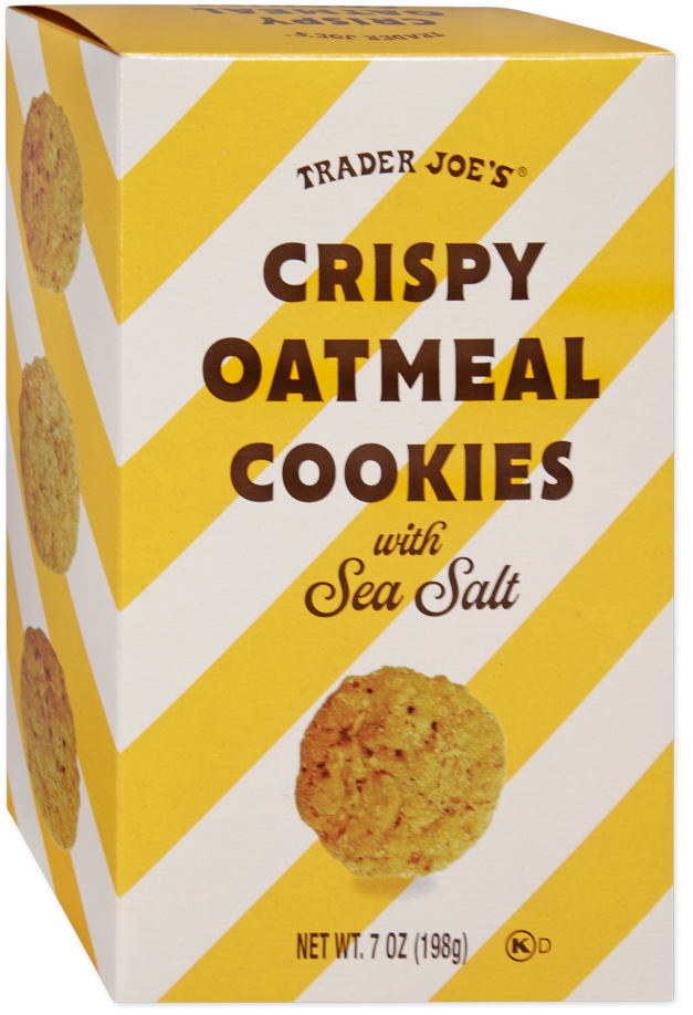 Trader Joe's crispy oatmeal cookies with sea salt