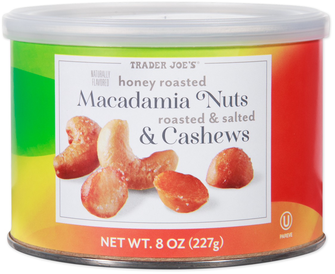 Honey roasted macadamia nuts and cashews snack mix