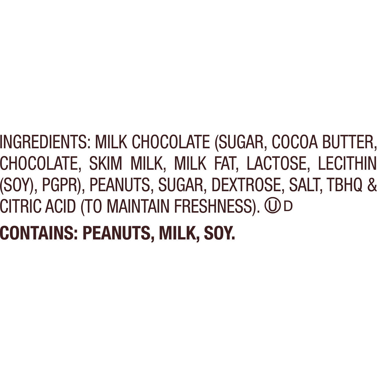 Reese's kosher gluten free milk chocolate peanut butter cups