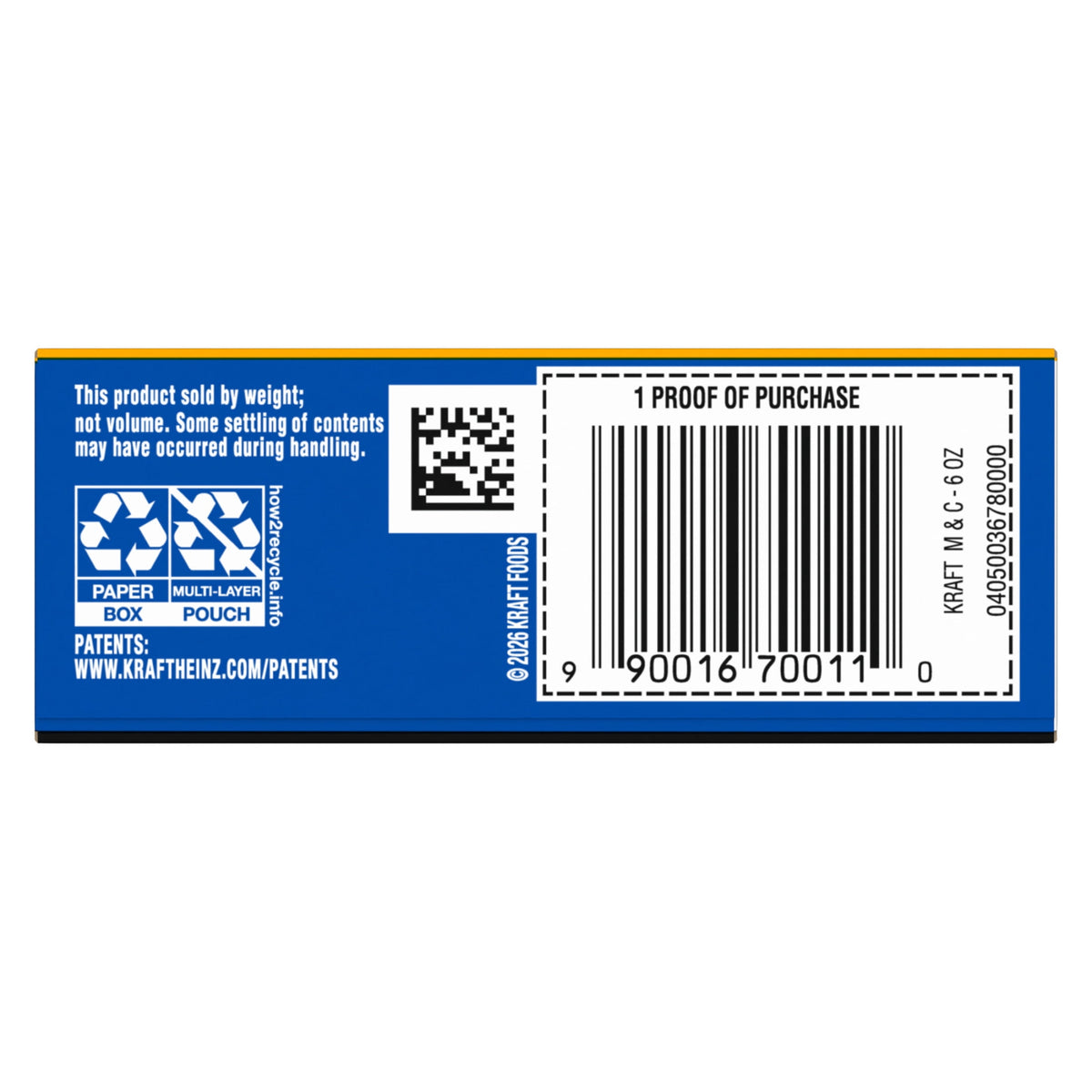 Six 6 oz boxes of Kraft NotCo plant-based mac and cheese