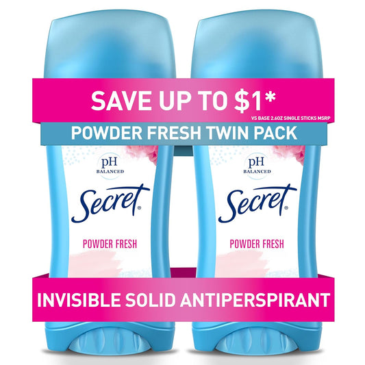 Secret anti-perspirant deodorant 5.20 oz package