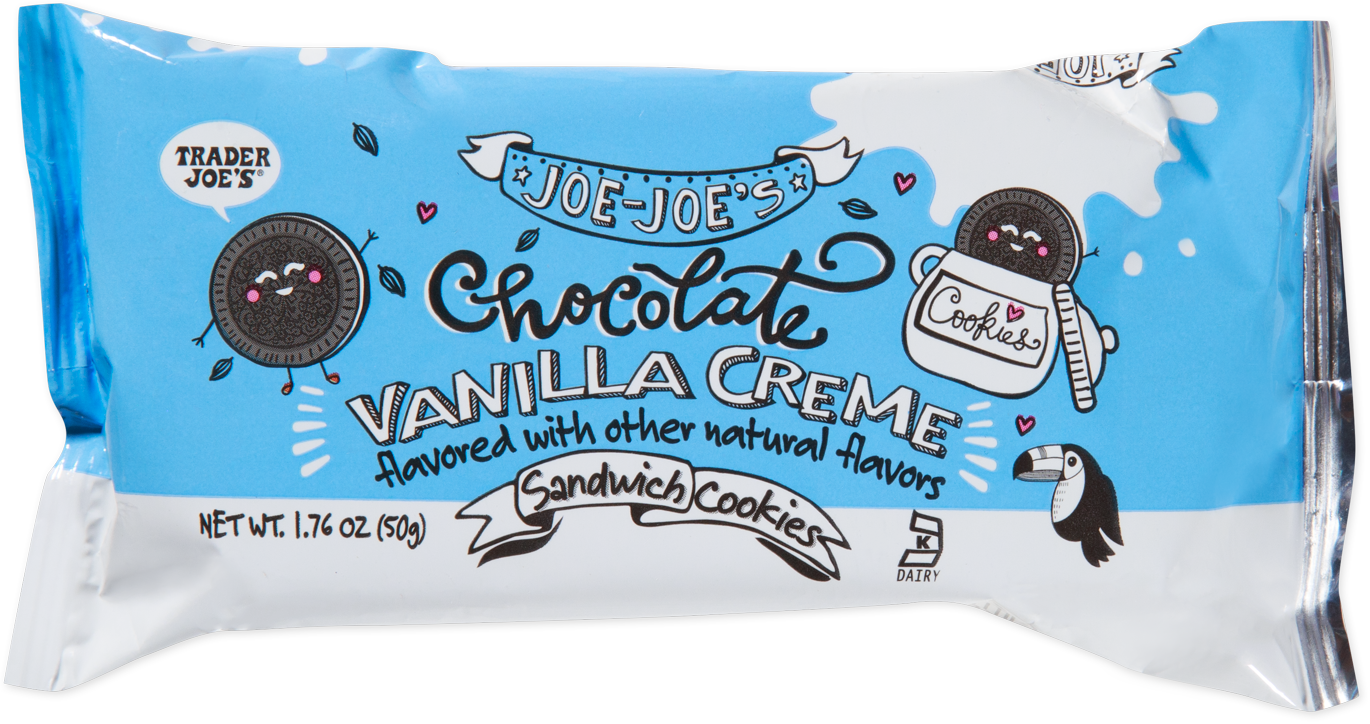 Trader Joe's Chocolate Vanilla Creme Joe-Joe's 4-pack cookies