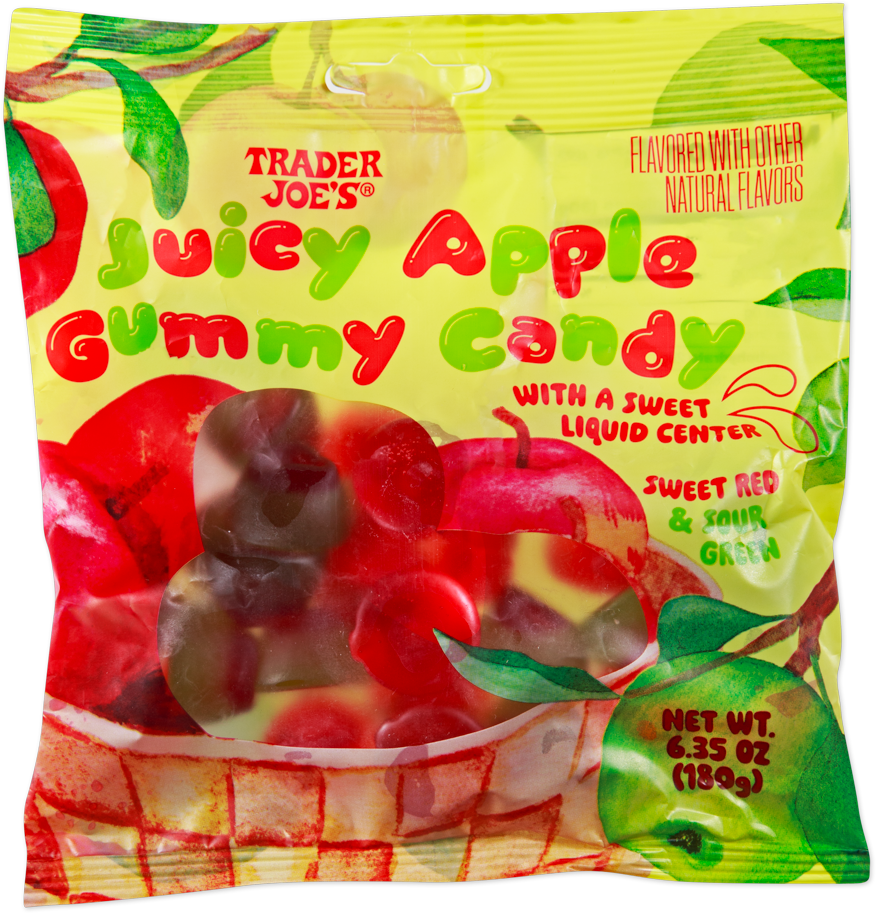Trader Joe's Juicy Apple Gummy Candy package