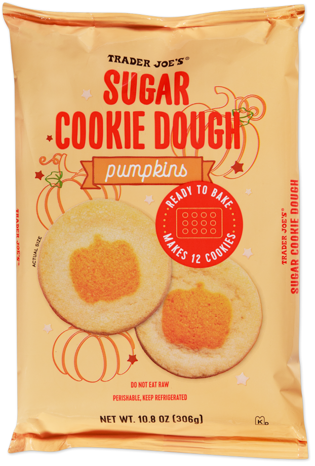 Trader Joe's Pumpkins Sugar Cookie Dough kosher seasonal cookies