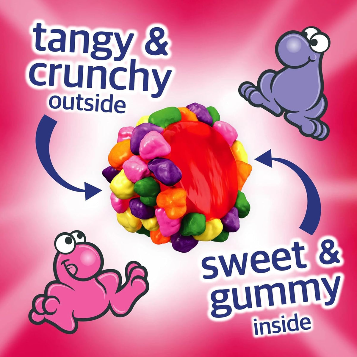Shareable NERDS Rainbow Gummy Clusters candy multipack