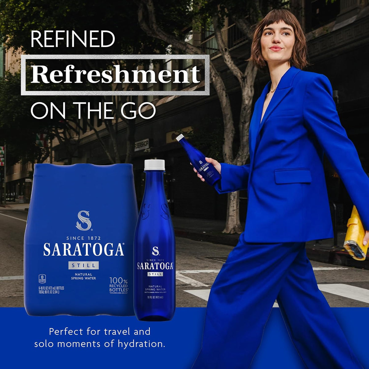 Saratoga 16 fl oz still spring water bottles