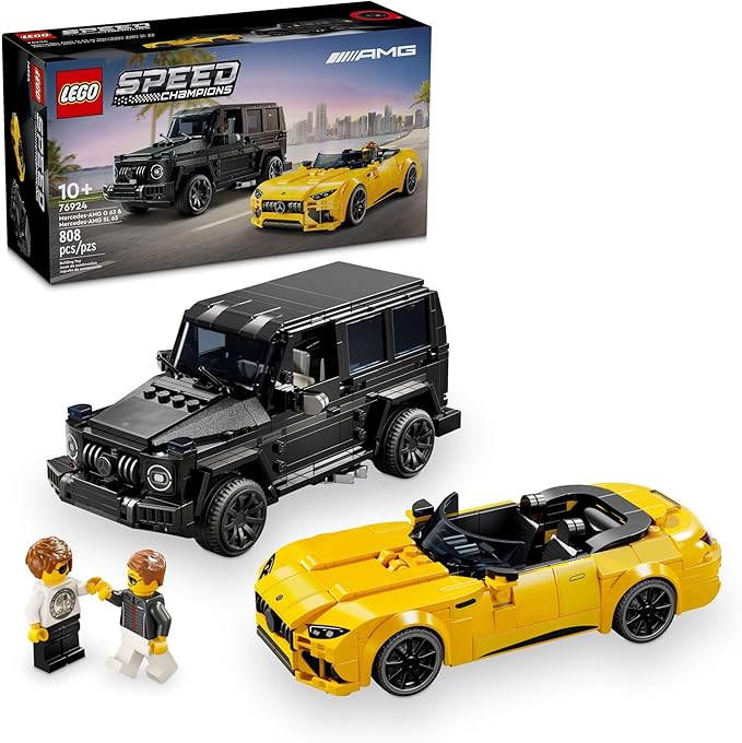 LEGO Speed Champions Mercedes-AMG G 63 and SL 63 toy car set