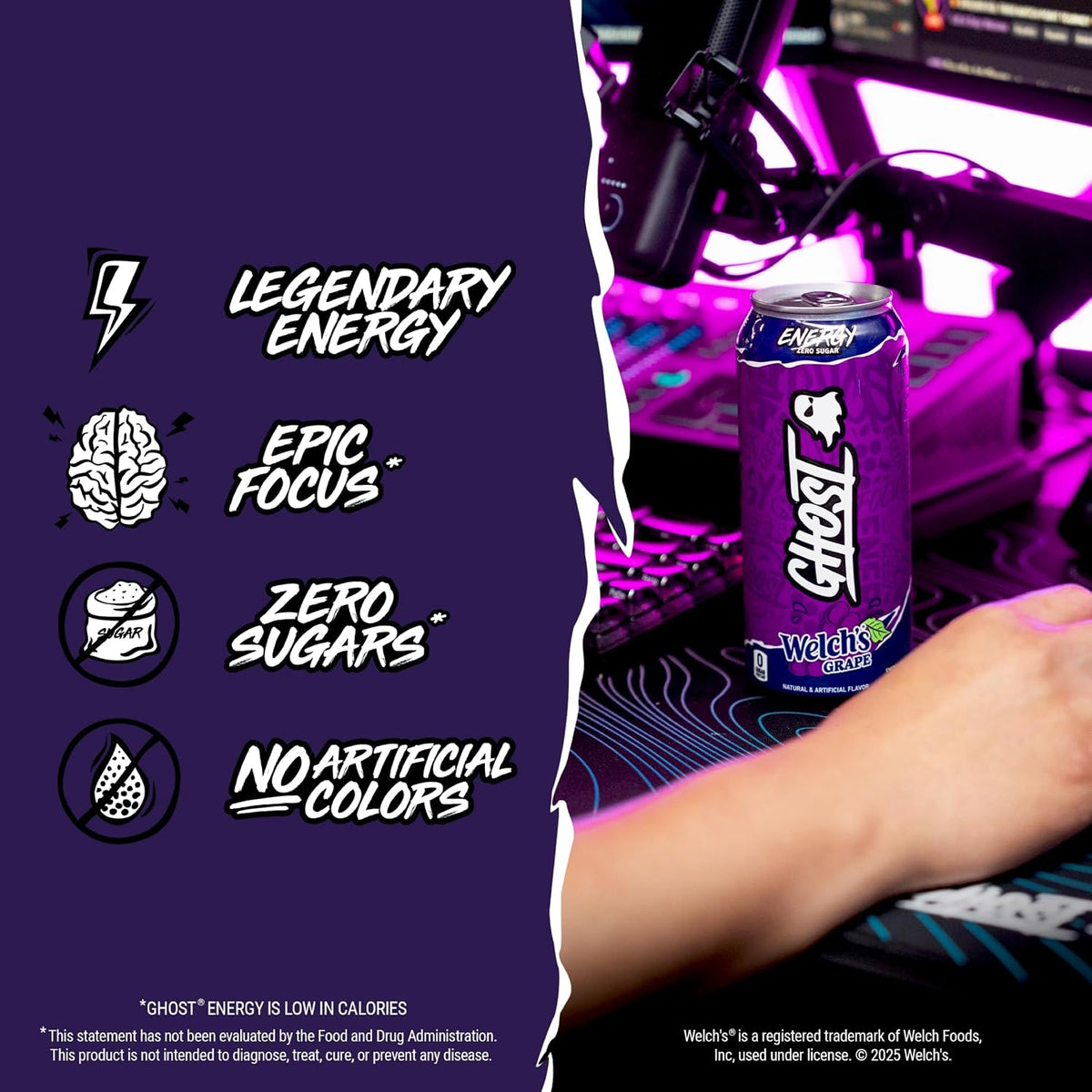 GHOST Energy Drink zero sugars 12-pack cans