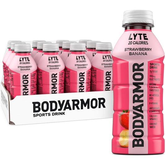 BODYARMOR LYTE Strawberry Banana 16 oz bottle pack