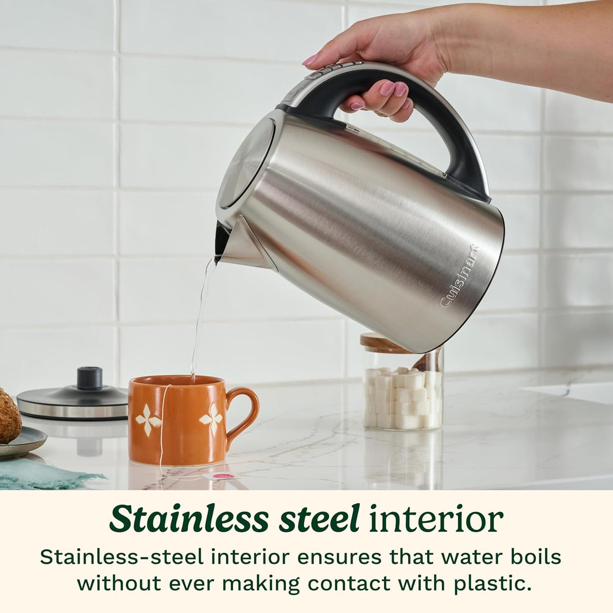 Cuisinart 1500W electric kettle for tea and coffee