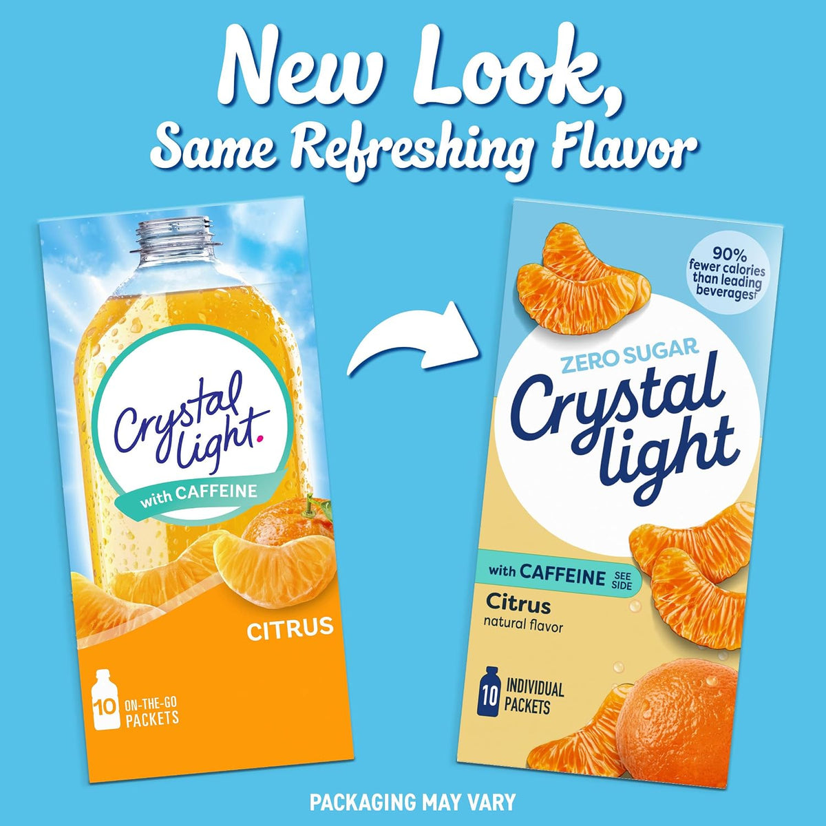 Crystal Light citrus natural flavor drink mix box