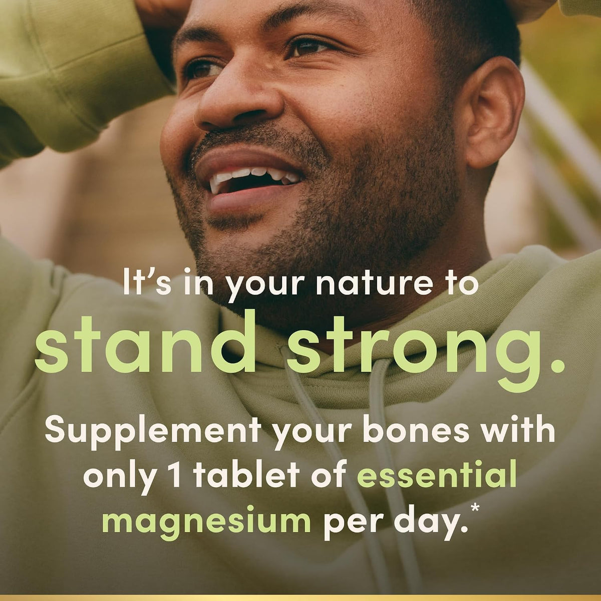 Magnesium tablets for bone and muscle support
