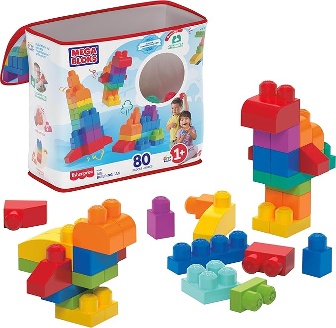 80-piece MEGA BLOKS First Builders block set
