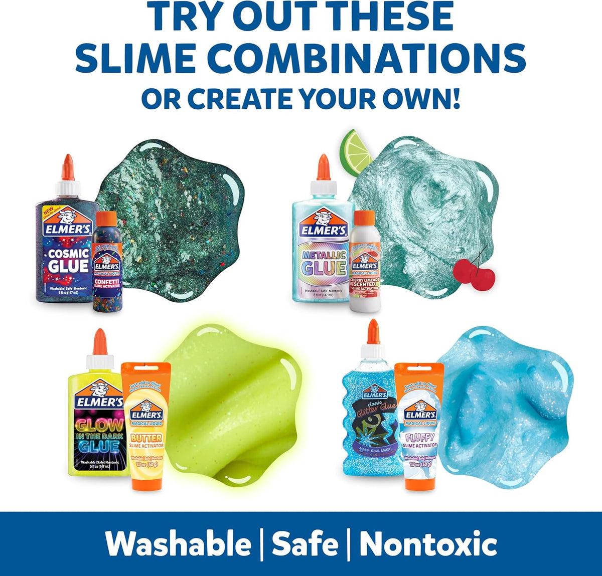Birthday party slime kit gift idea for kids