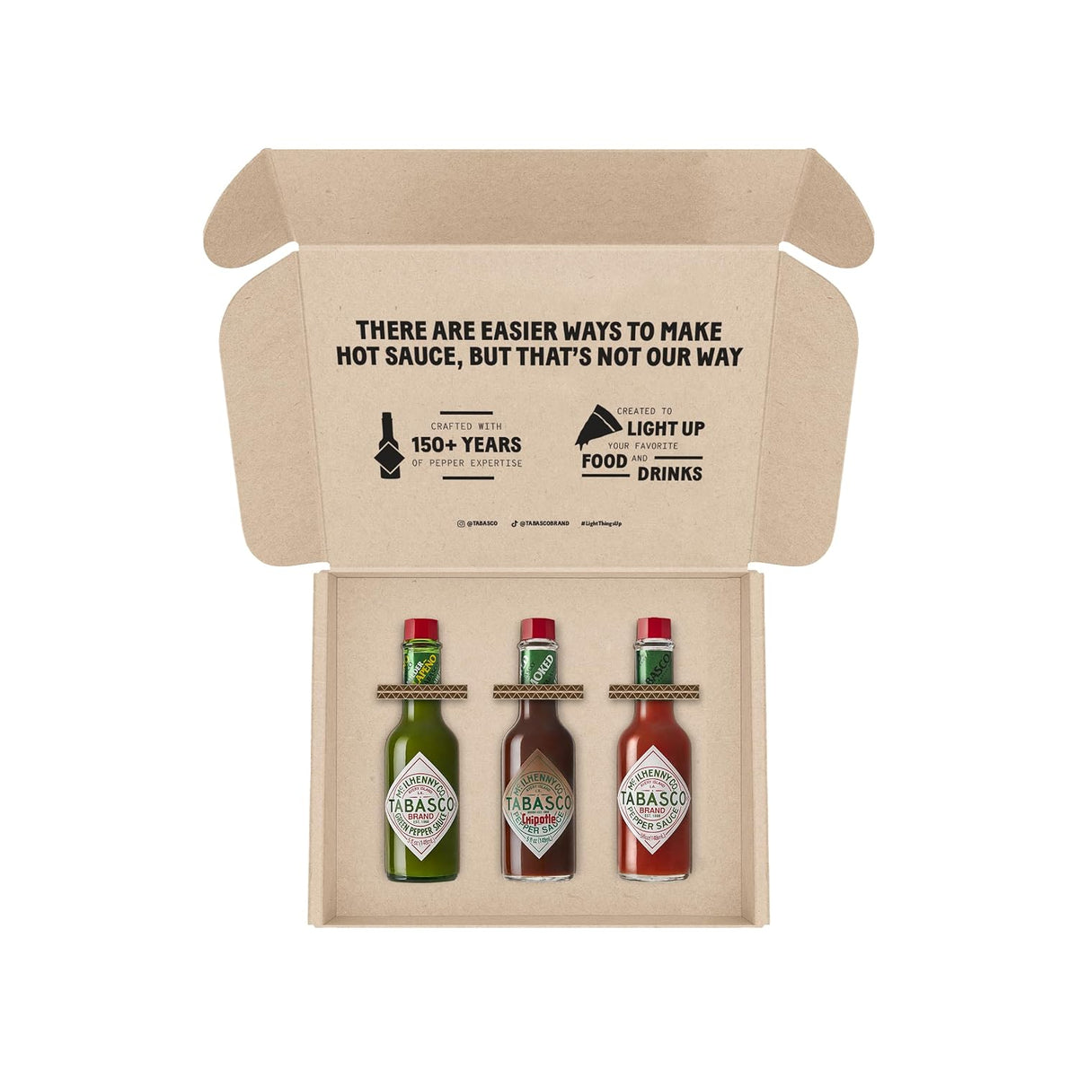 TABASCO Brand hot sauce variety gift set packaging