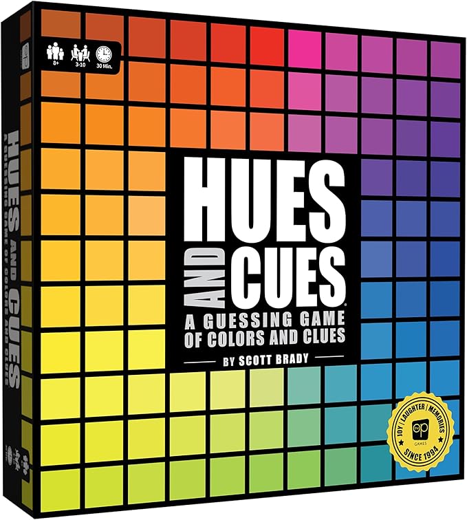 USAOPOLY Hues and Cues color guessing board game