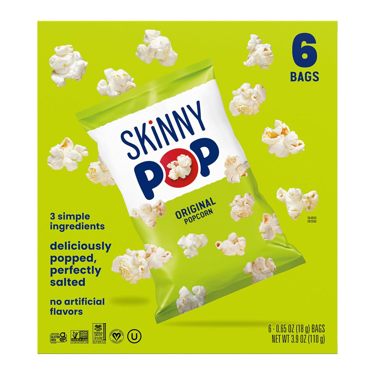 SkinnyPop Original pantry snack pack