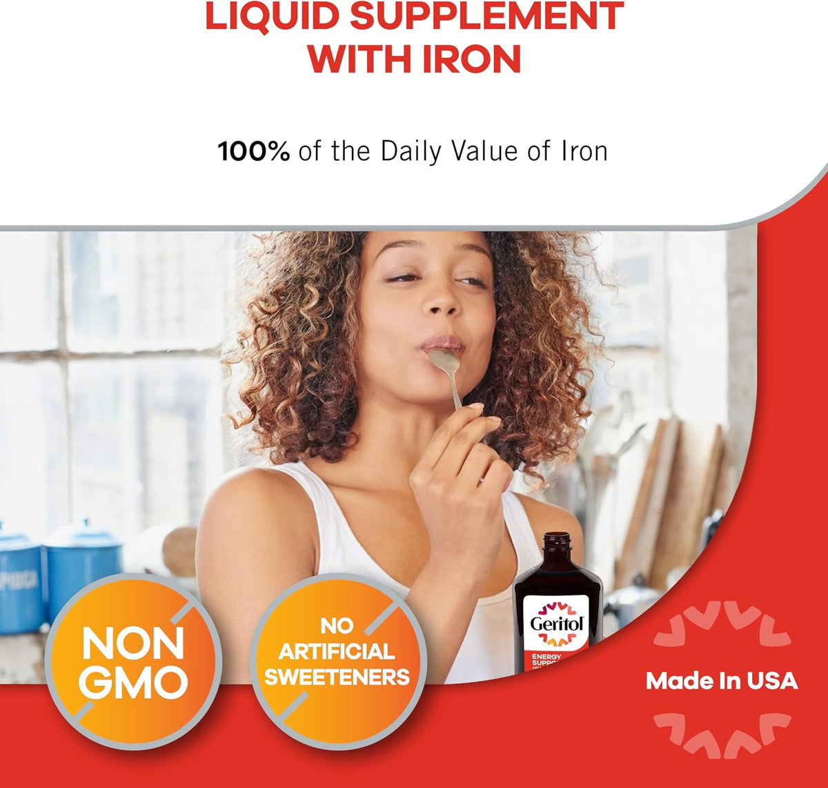 Geritol Liquid daily wellness supplement two pack