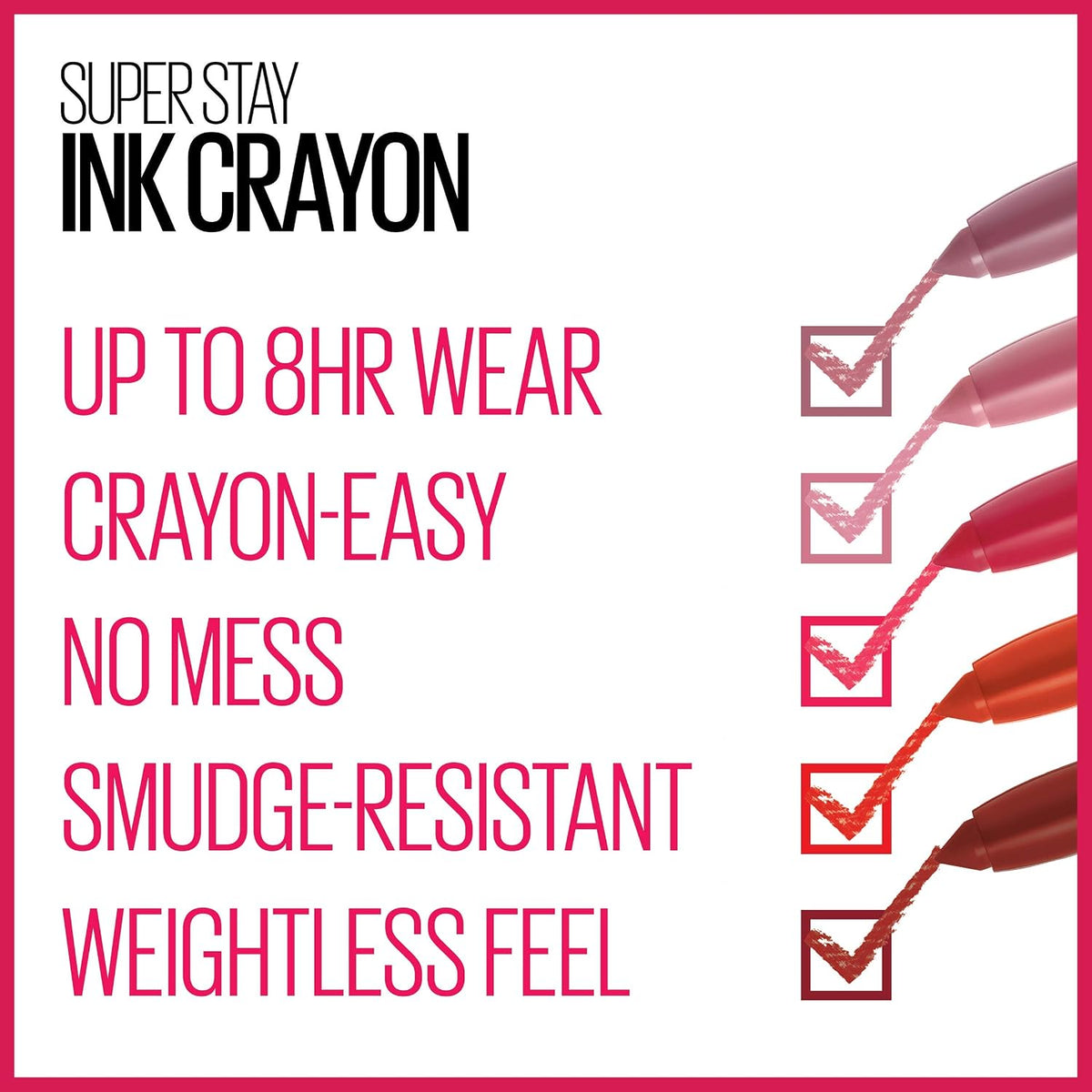 Matte lip crayon for everyday and evening wear