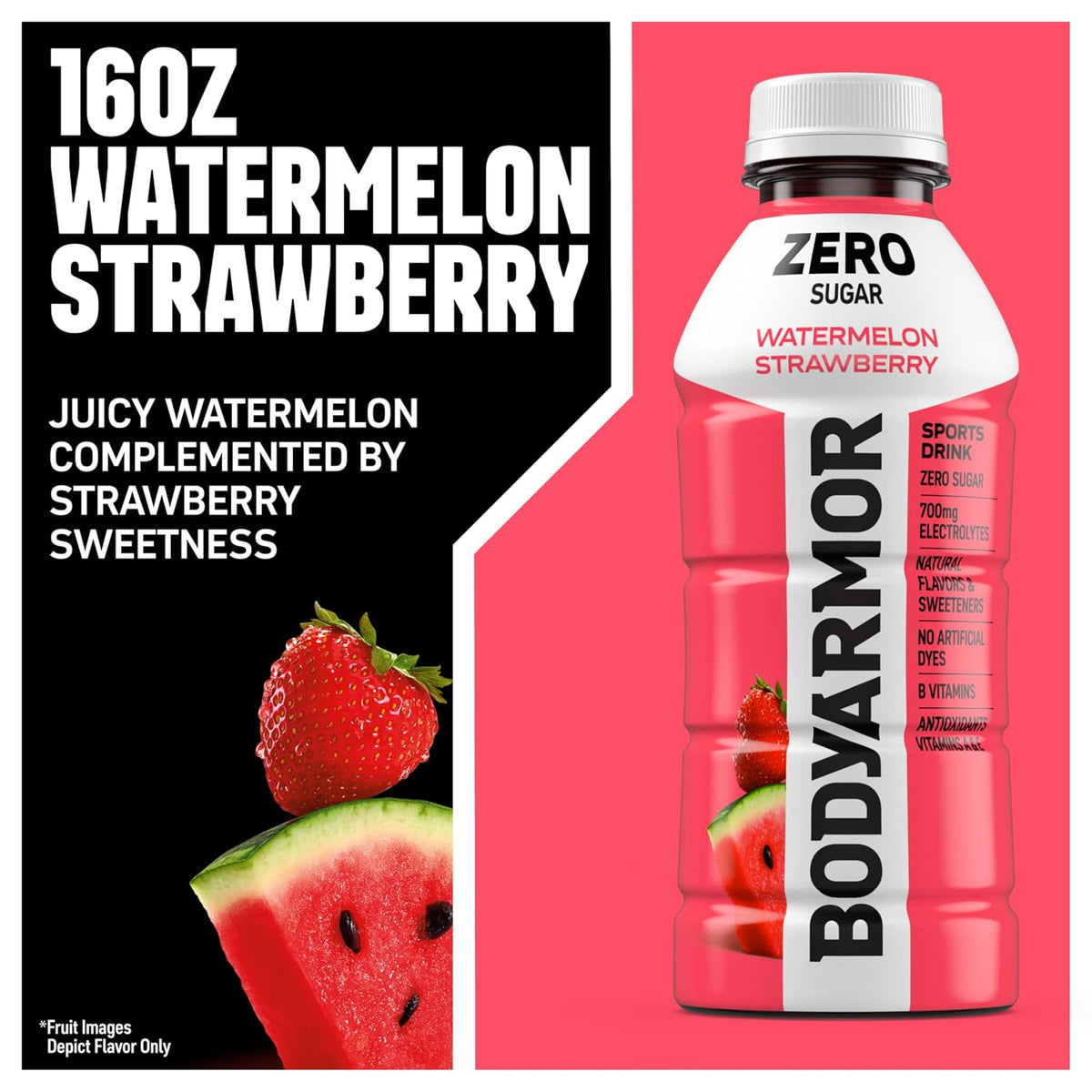 BODYARMOR ZERO Watermelon Strawberry electrolyte drink 12-pack