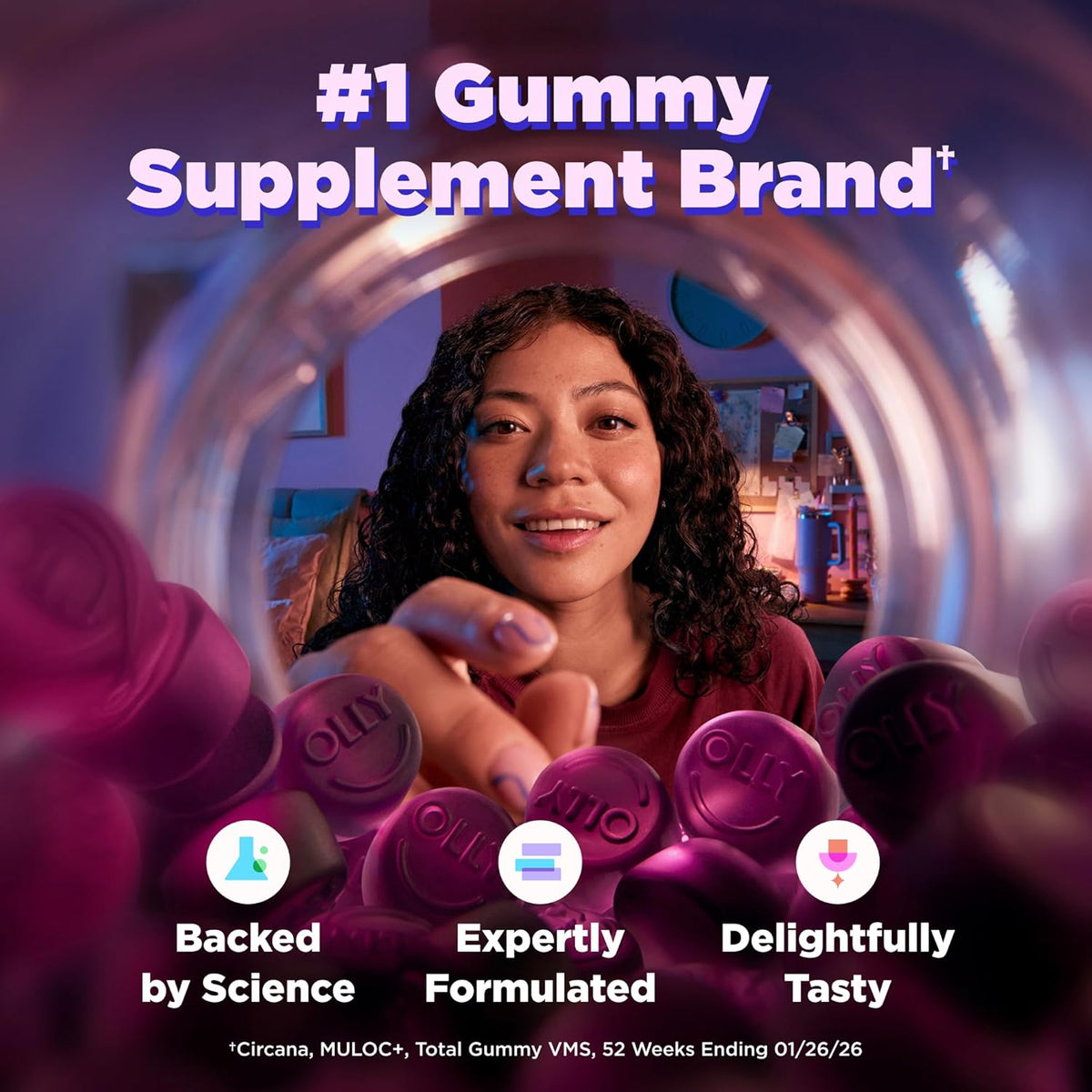 OLLY 3 mg melatonin sleep support gummies