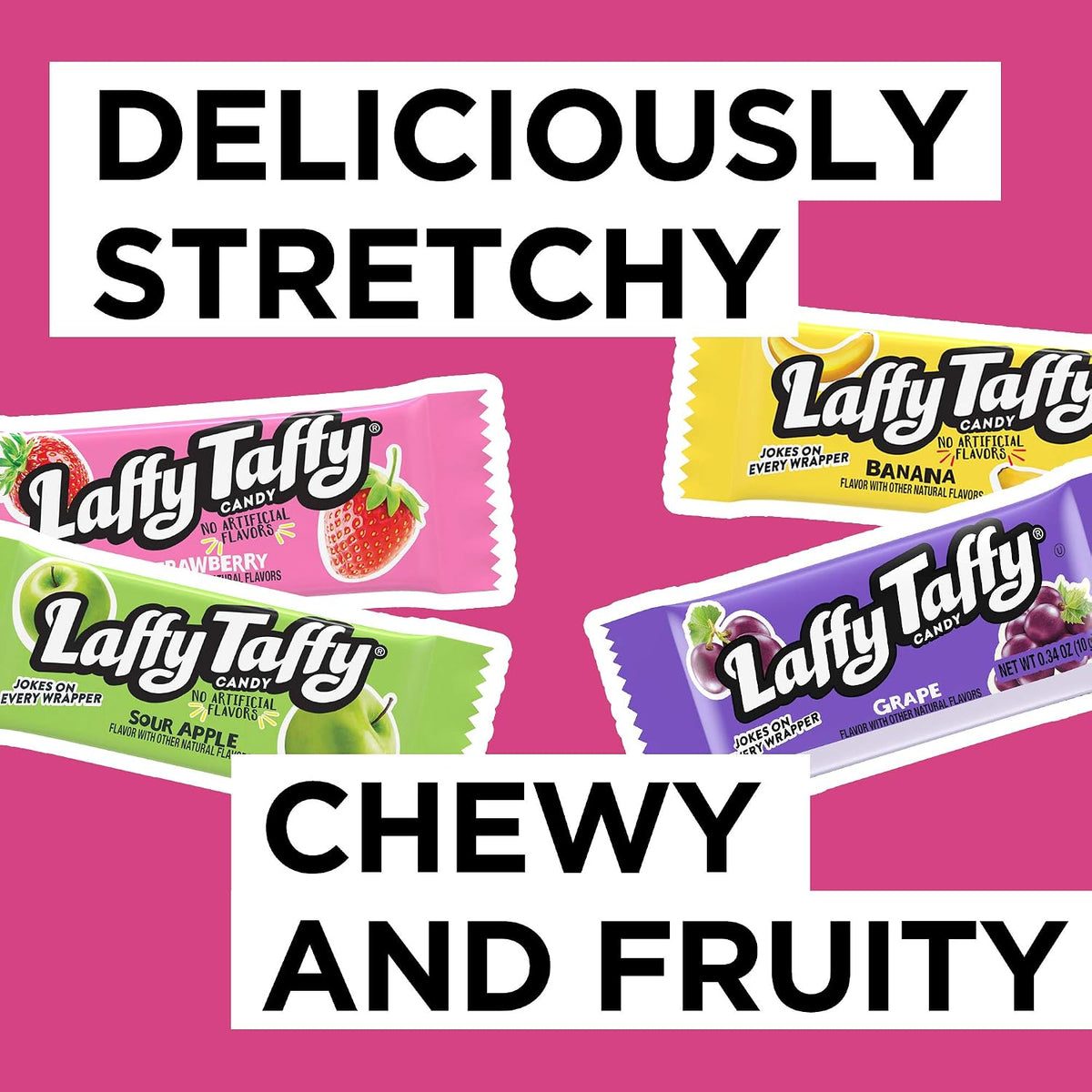 6 oz bag of Laffy Taffy chewy candy bars