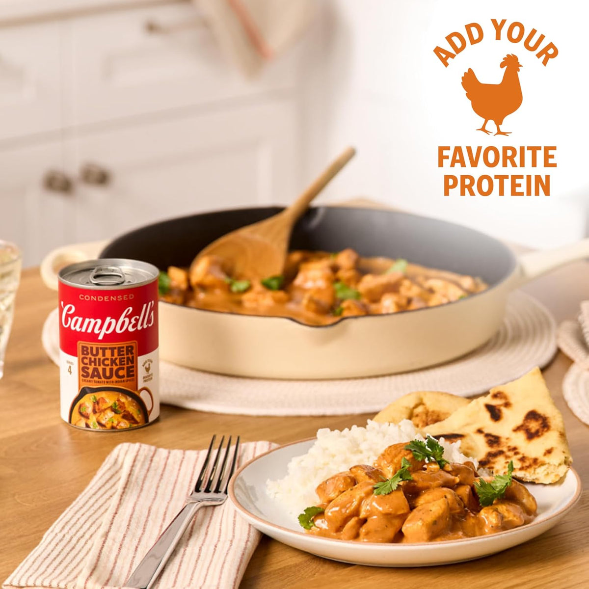 10.5 oz Campbell's Butter Chicken Sauce can