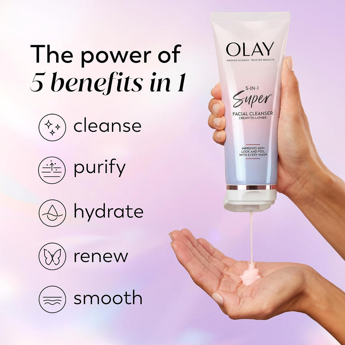 Olay anti-aging skincare set with sunscreen SPF cream