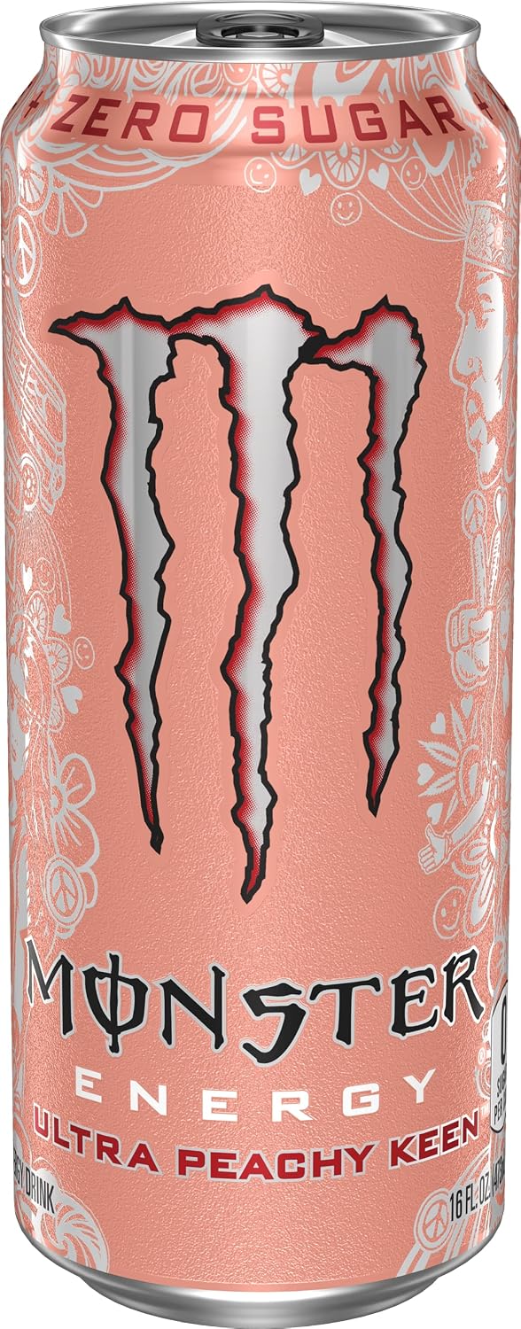 Monster Energy Ultra Peachy Keen sugar free cans
