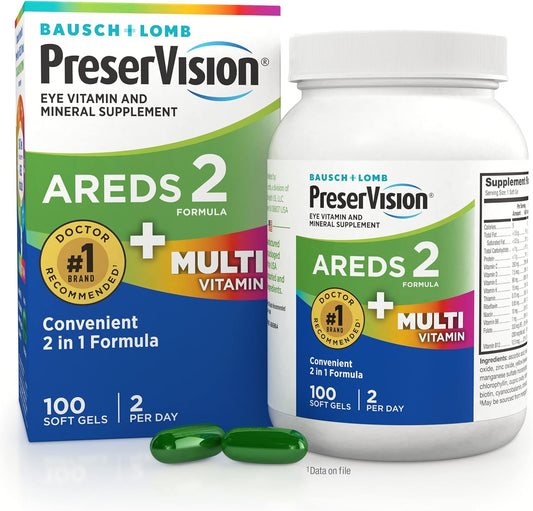 PreserVision AREDS 2 multivitamin supplement front label