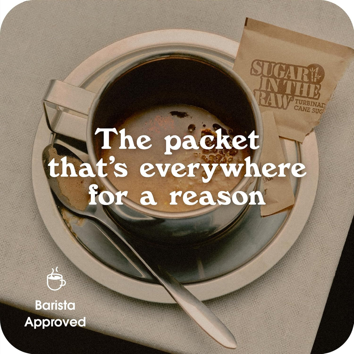Sugar In The Raw packets for home and office coffee stations
