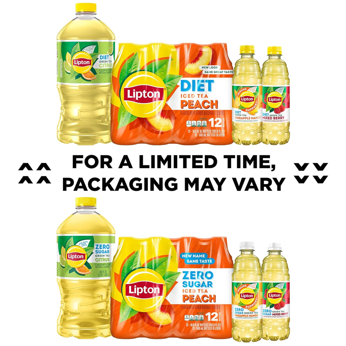 Lipton bottled iced tea with 100% DV Vitamin C