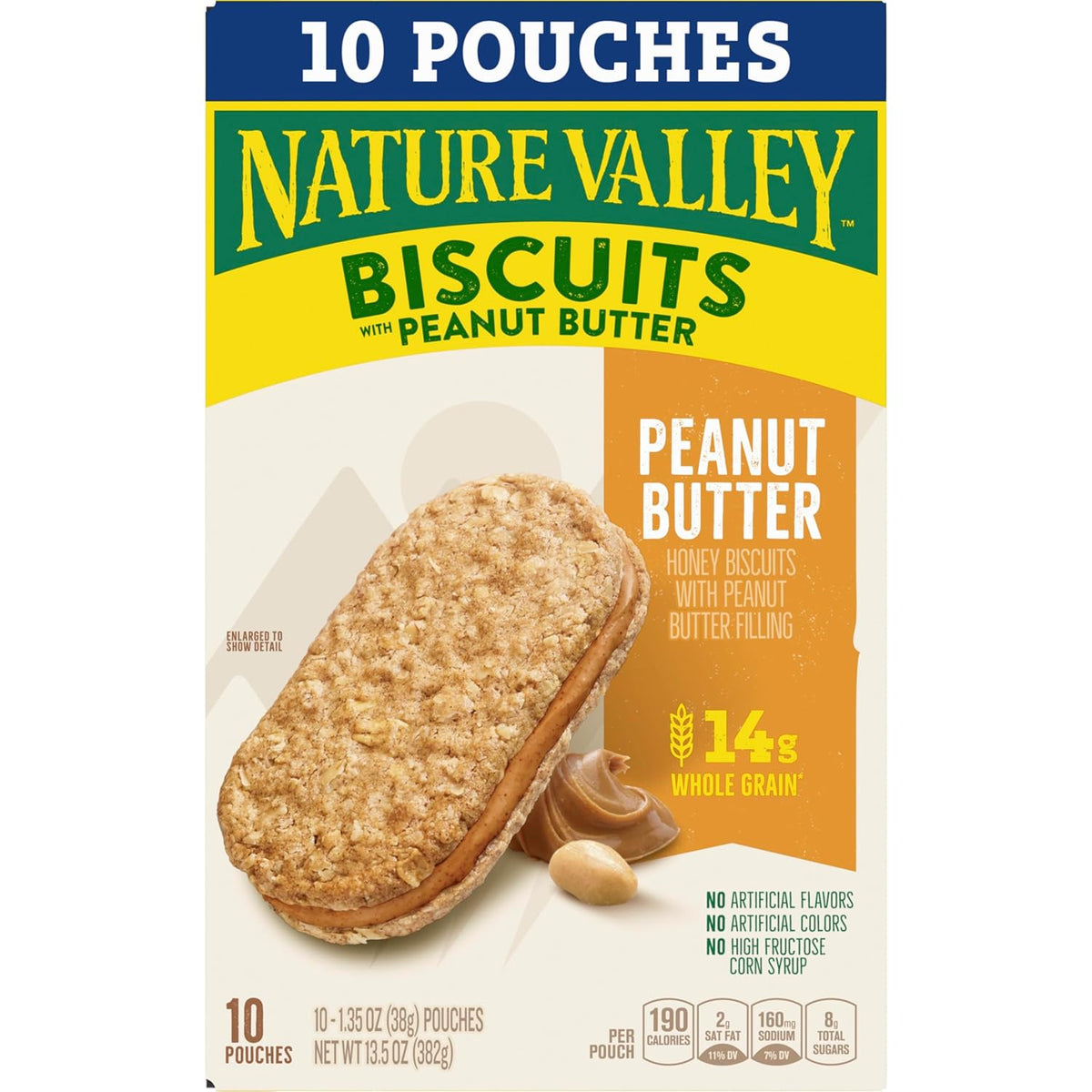 Portable peanut butter biscuit sandwiches for snacks