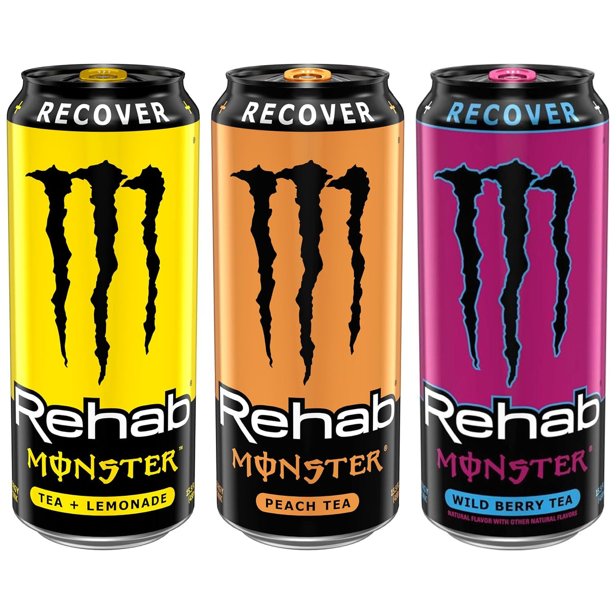 Monster Rehab non carbonated energy iced tea variety pack