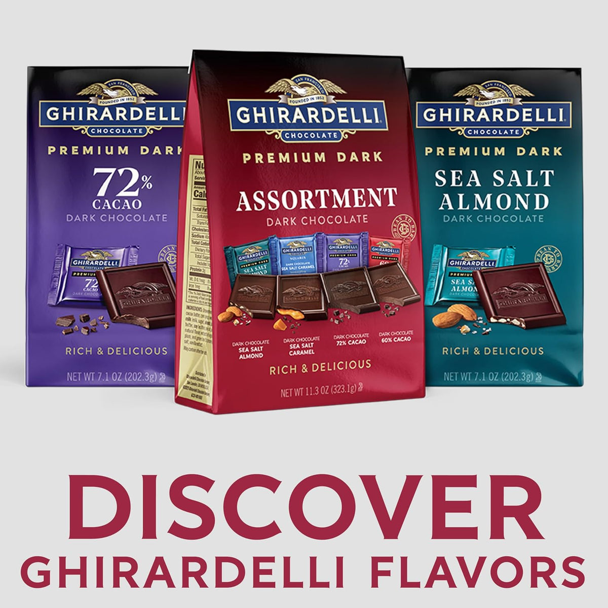 Ghirardelli chocolate squares multi pack for sharing