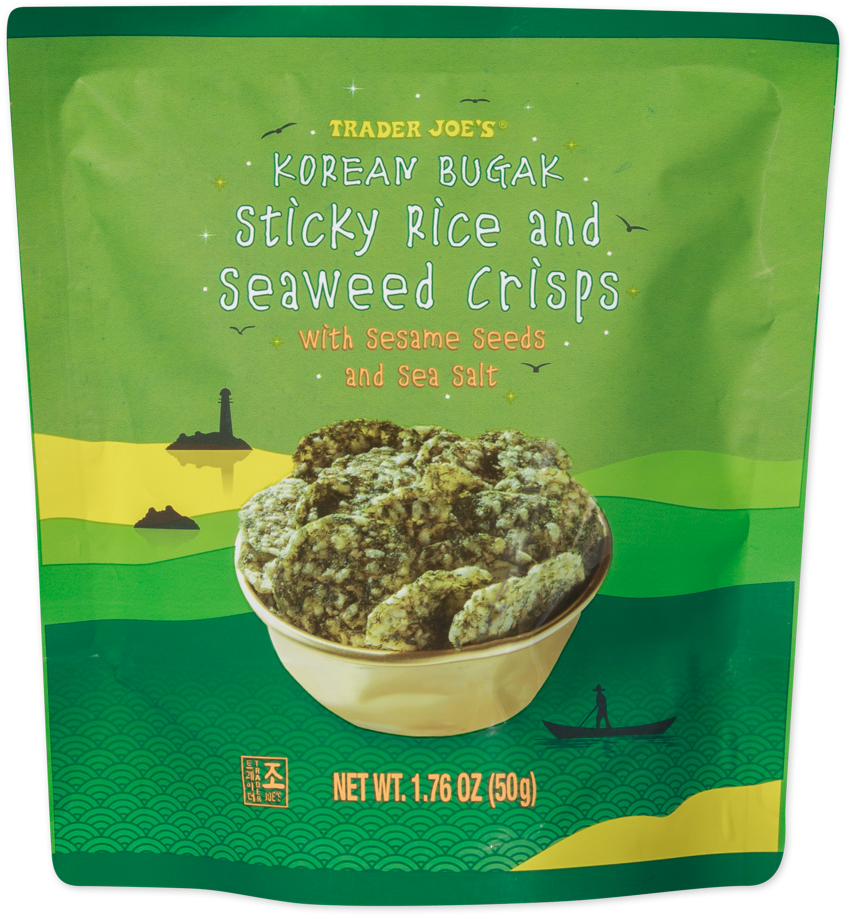 Trader Joe's Korean Bugak sticky rice and seaweed crisps