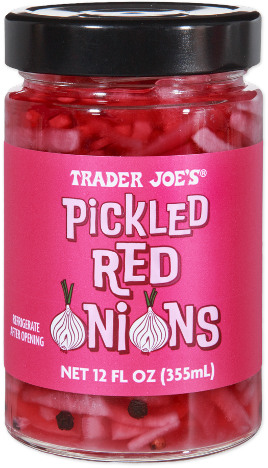 Trader Joe's Pickled Red Onions jar