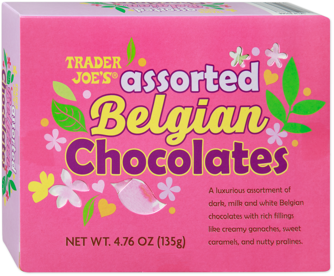 Trader Joe's assorted Belgian chocolates package