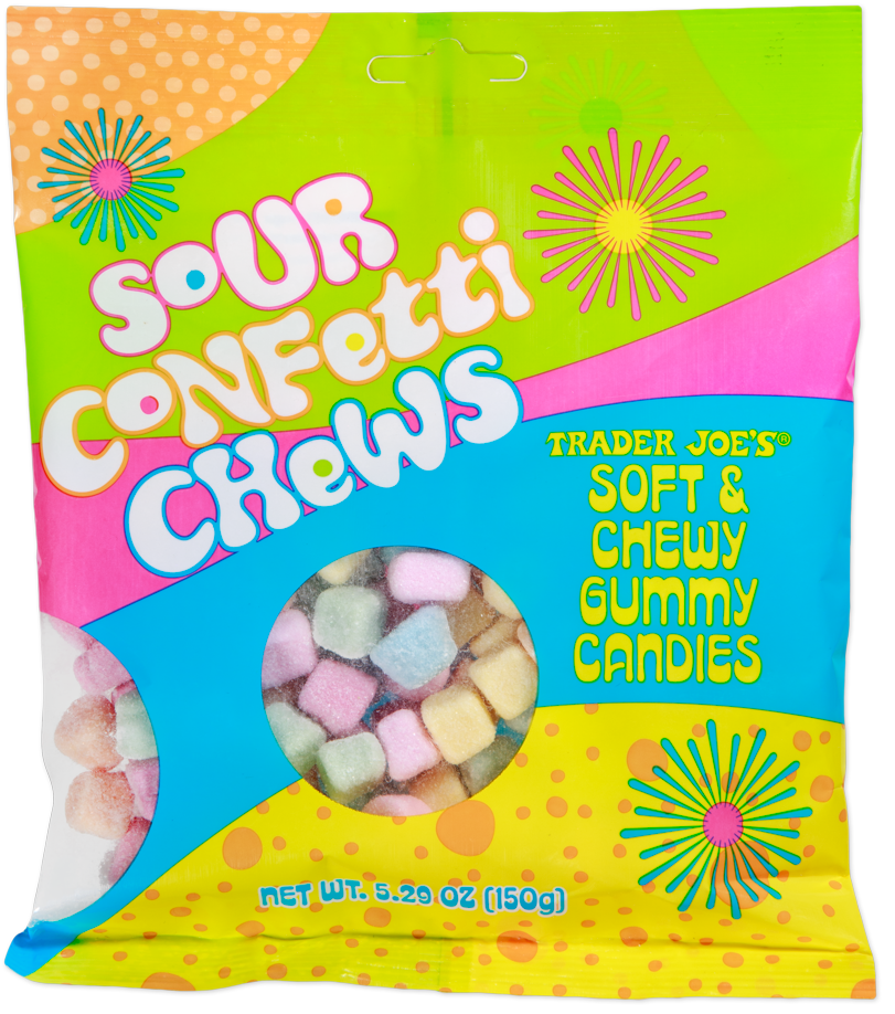Trader Joe's Sour Confetti Chews candy