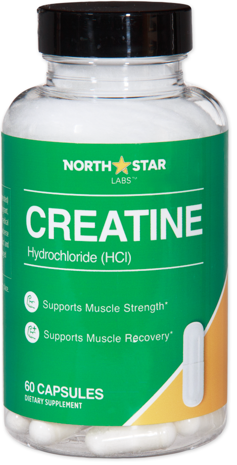 Trader Joe's Creatine Hydrochloride Capsules supplement bottle