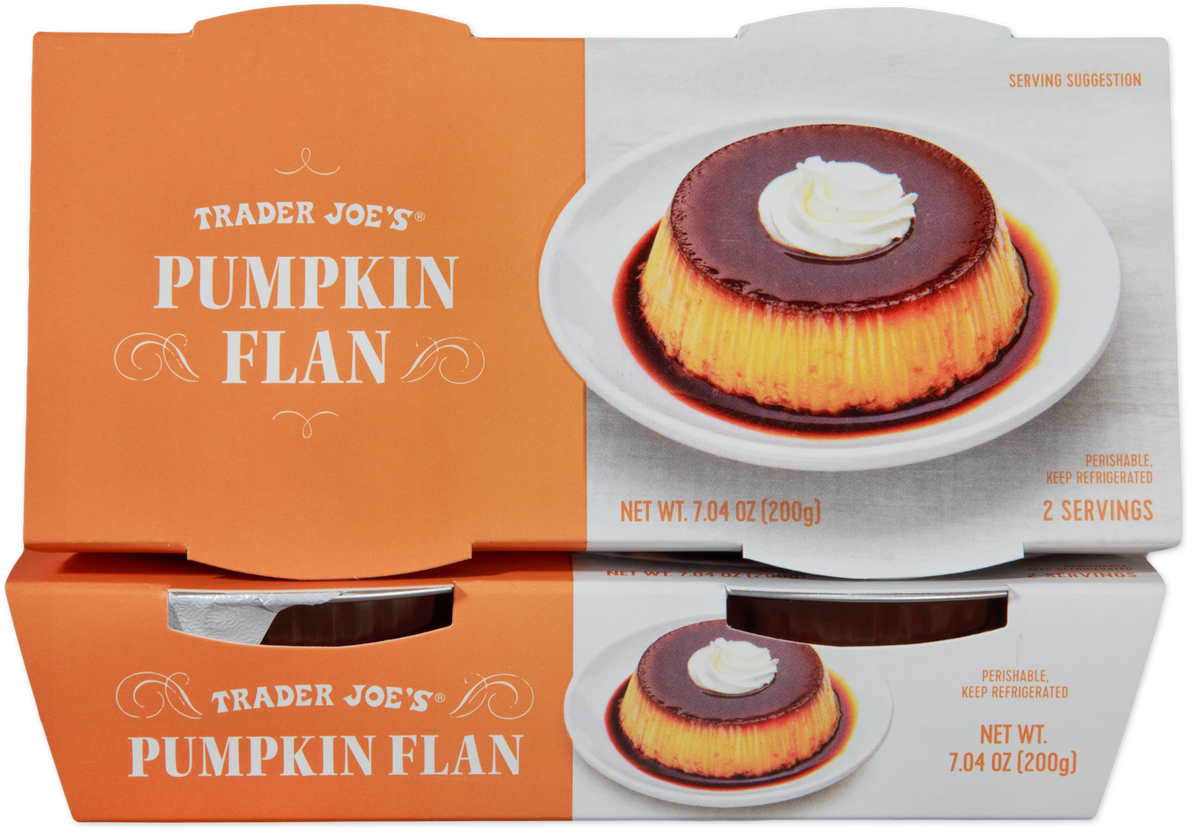 Trader Joe's Pumpkin Flan seasonal dessert