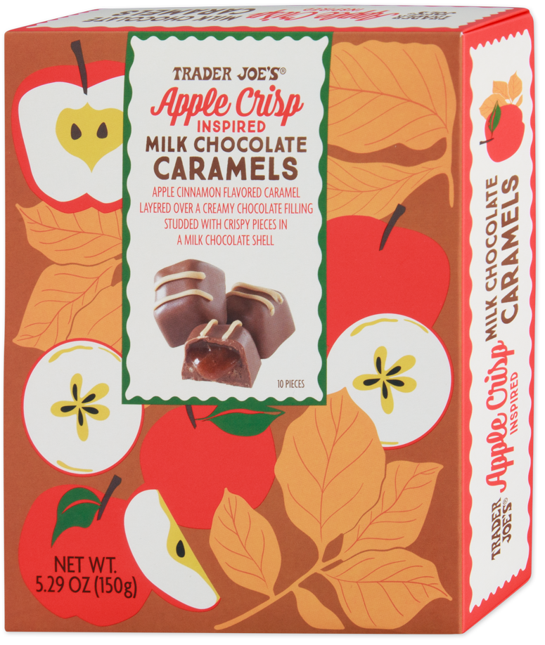 Trader Joe's Apple Crisp Milk Chocolate Caramels candy