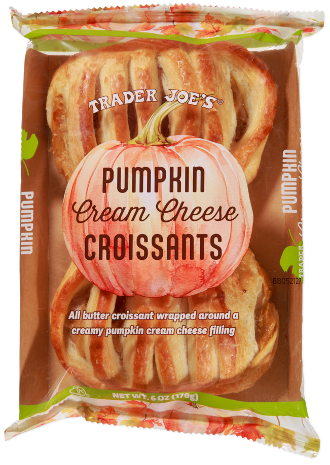 Trader Joe's Pumpkin Cream Cheese Croissants kosher bakery pastry