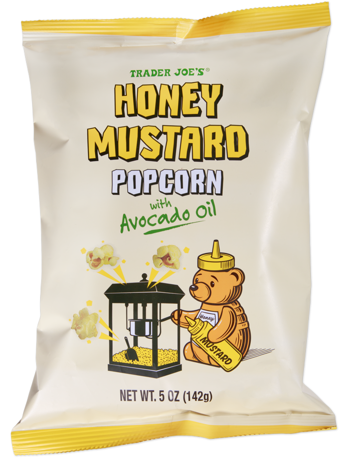 Trader Joe's Honey Mustard Popcorn snack bag