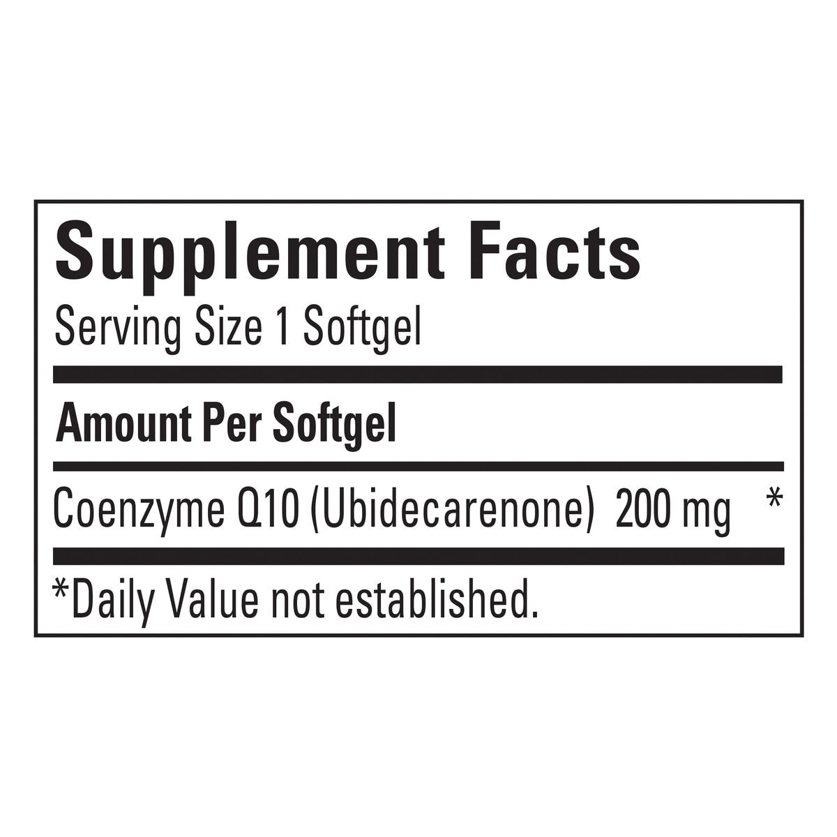 Nature Made CoQ10 dietary supplement close-up