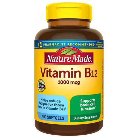 Nature Made Vitamin B12 1000 mcg 400 softgels bottle