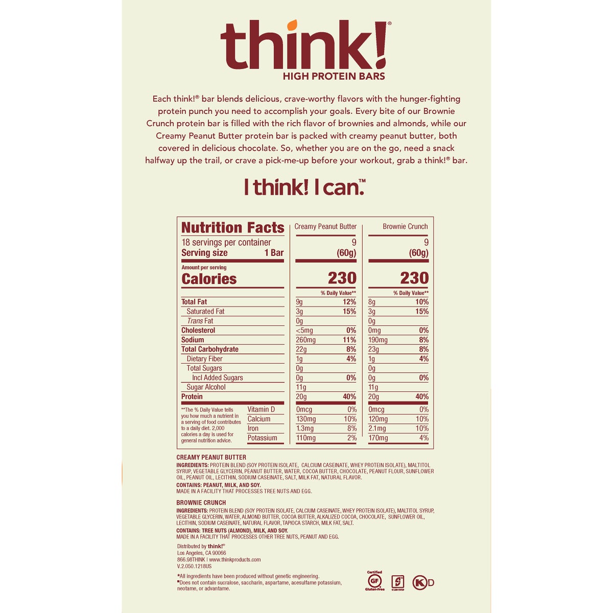 Think Thin 18 count protein bar pack