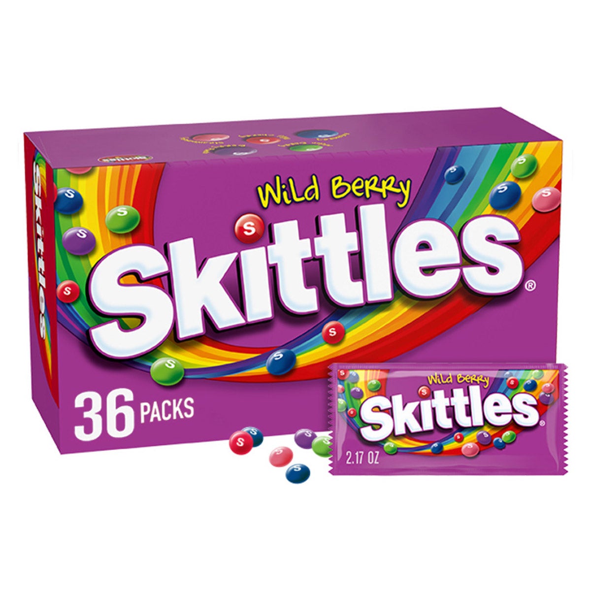 Skittles Wild Berry bite size candy 36-count pack